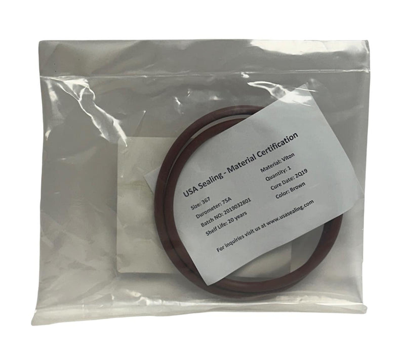 4 USA SEALING ZUSAVB75367 VITON O-RINGS DUROMETER 75A SIZE 367 OEM BROWN NSFS