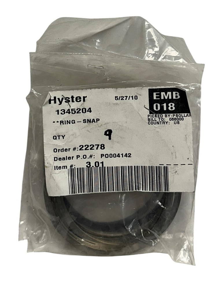 9 HYSTER 1345204 / HY1345204 OEM SNAP RINGS FOR FORKLIFT NSNP