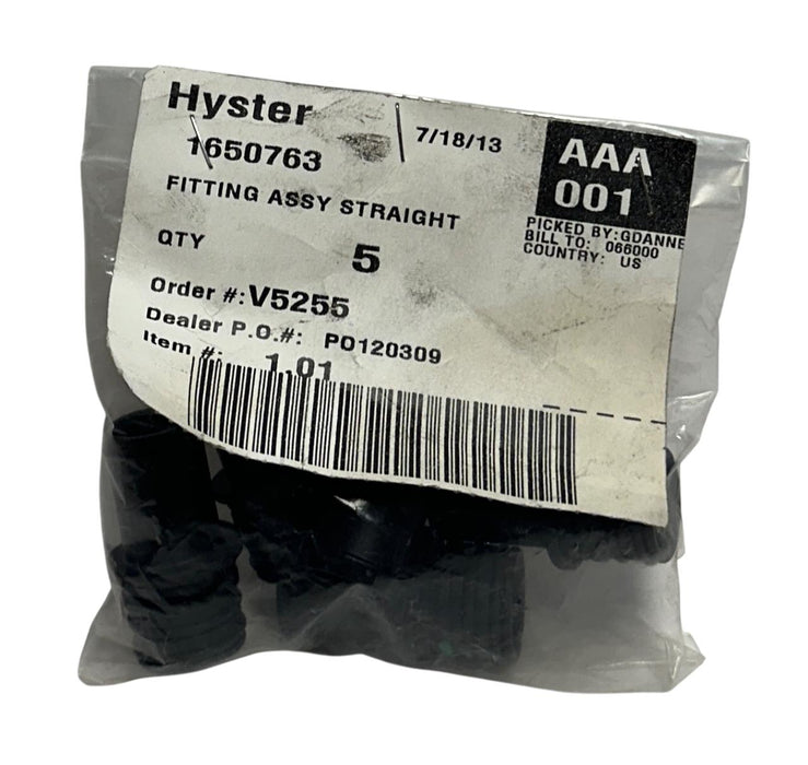 5 HYSTER 1650763 / HY1650763 OEM STRAIGHT FITTING ASSY FOR FORKLIFT NSNP
