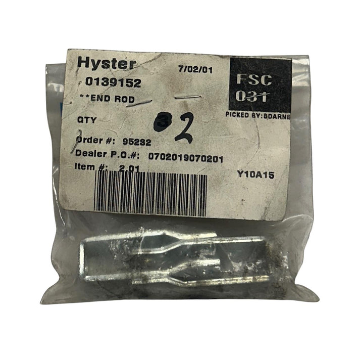2 HYSTER 0139152 / HY0139152 OEM END ROD TIPS FOR FORKLIFT NSNP