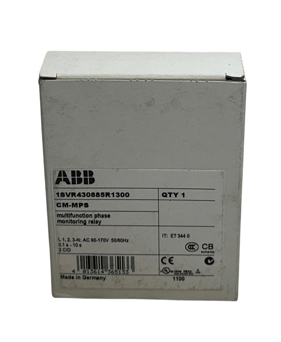 ABB CM-MPS / 1SVR430885R1300 MULTIFUNCTION PHASE MONITORING RELAY 90-170VAC NSMP