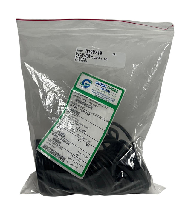 50 GLOBAL O-RING AND SEAL E70334 O-RINGS DURO 70 BLACK 2.60'' ID (66.04mm) NSMP
