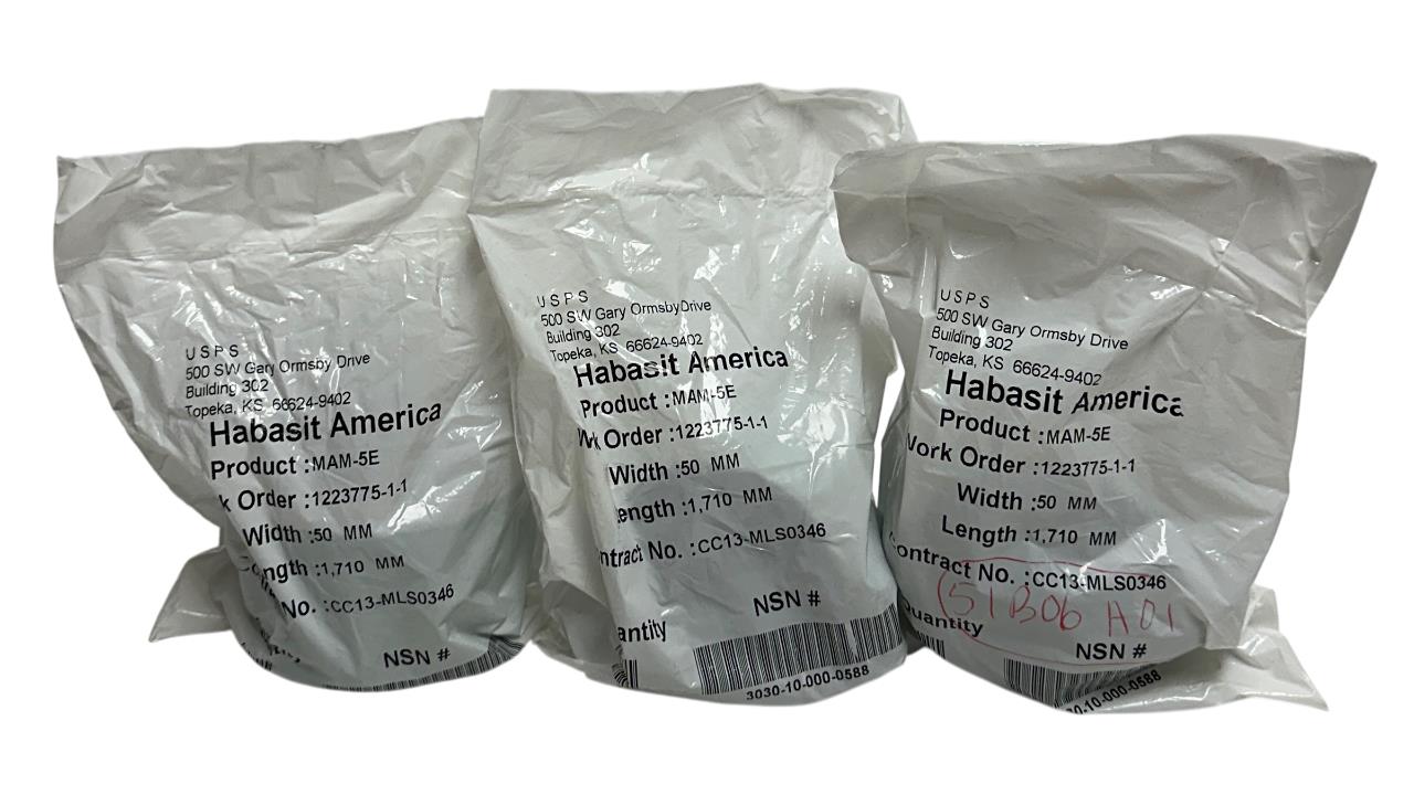 3 HABASIT AMERICA MAM-5E / MAM5E CONVEYOR BELTS W: 50mm L: 1,710mm OEM NSFS