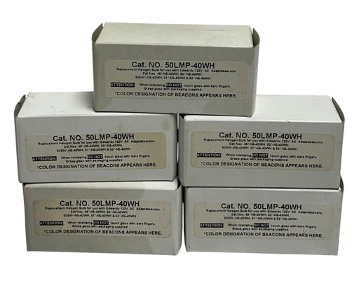 5 EDWARDS 50LMP-40WH / 50LMP40WH OEM HALOGEN BULBS FOR 120VAC BEACONS NSMP