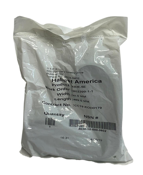 10 HABASIT AMERICA MAM-5E / MAM5E CONVEYOR BELTS W: 30mm L: 489mm OEM NSFS