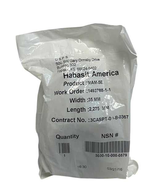 6 HABASIT AMERICA MAM-5E / MAM5E CONVEYOR BELTS W: 35mm L: 2,275mm OEM NSFS