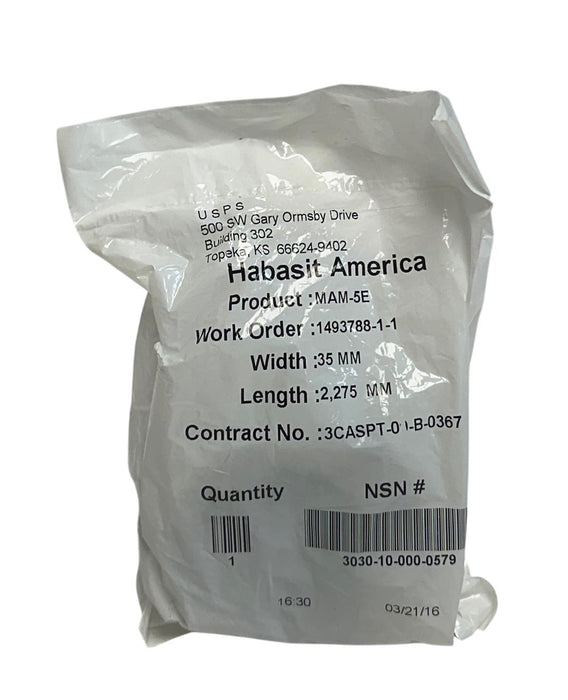 6 HABASIT AMERICA MAM-5E / MAM5E CONVEYOR BELTS W: 35mm L: 2,275mm OEM NSFS