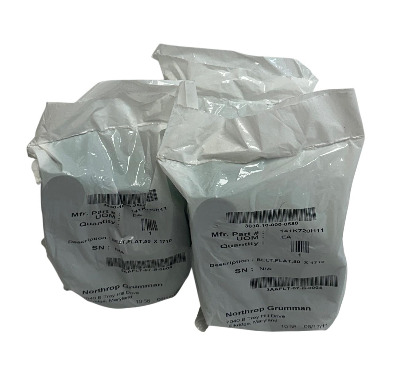 4 HABASIT AMERICA 141K721H11 FLAT CONVEYOR BELTS W: 50mm L: 1,710mm OEM NSMP