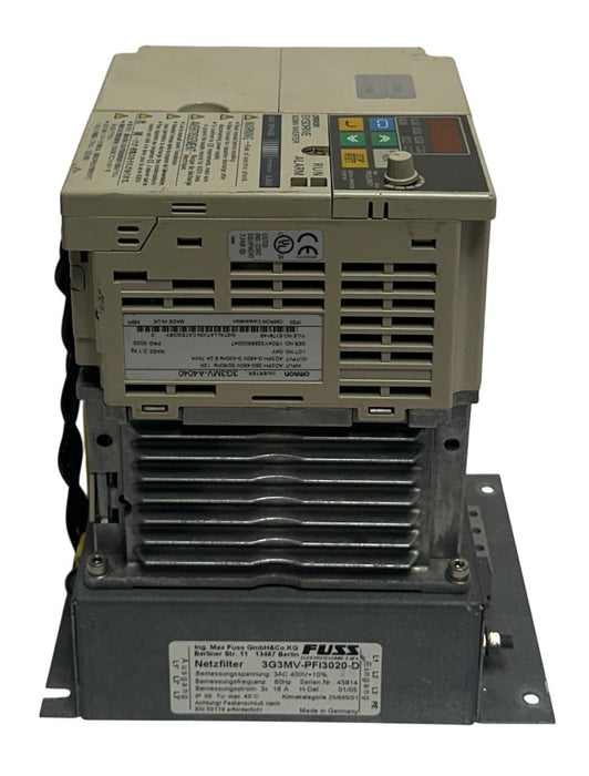 OMRON 3G3MV-A4040 / 3G3MVA4040 SYSDRIVE INVERTER W/ 3G3MV-PFI3020-D FILTER USNP
