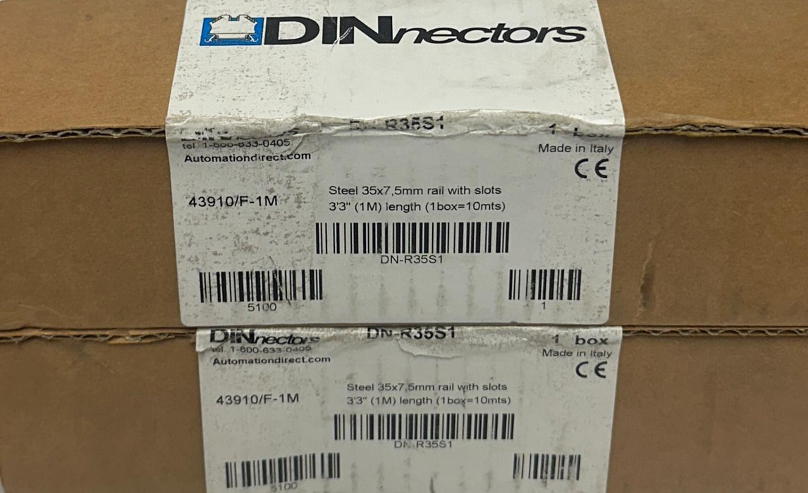 18 AUTOMATION DIRECT DN-R35S1 / 43910/F-1M DINnectors RAILS 3'3'' 35x7.5mm NSMP