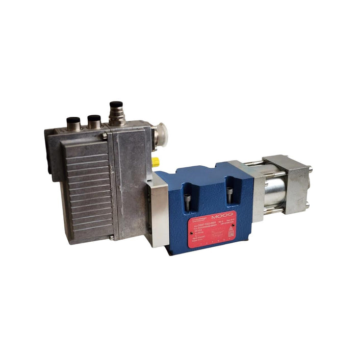 MOOG D637-1022-0001 / R40KX2M3NS92-BEE2F1 D637 DIRECT DRIVE SERVO VALVE w/CABLES