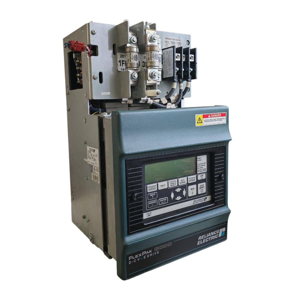 RELIANCE ELECTRIC 30FR2042 FlexPak 3000 REGEN DC DRIVE 30HP 230VAC/94A USPI