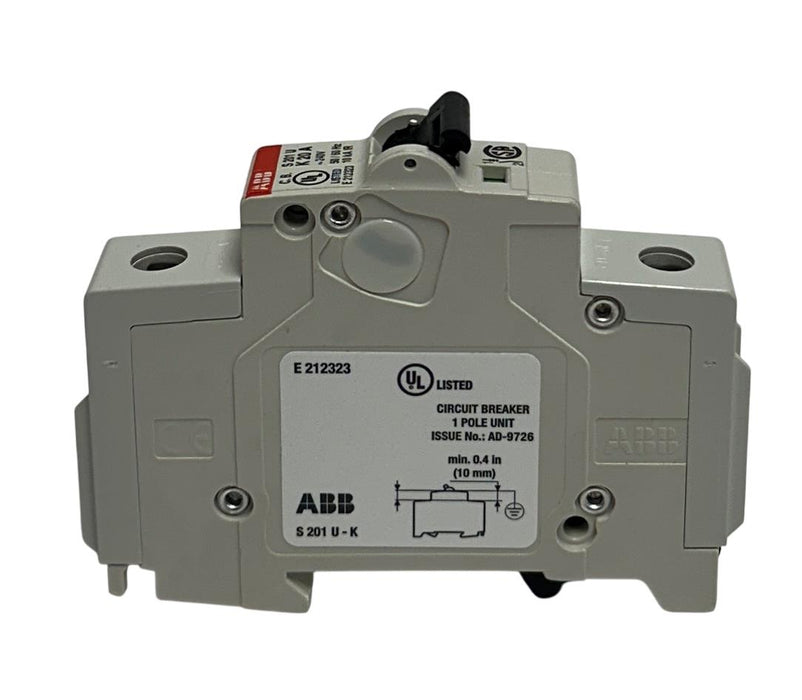 ABB S201U-K20 / S201U-K20A MINI CIRCUIT BREAKER 240V 20A OEM NSNP