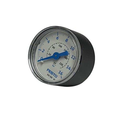 2 FESTO MA-40-16-1/8 / 345395 SERIES H5 MANOMETER PRESSURE GAUGES 0-16BAR NSMP