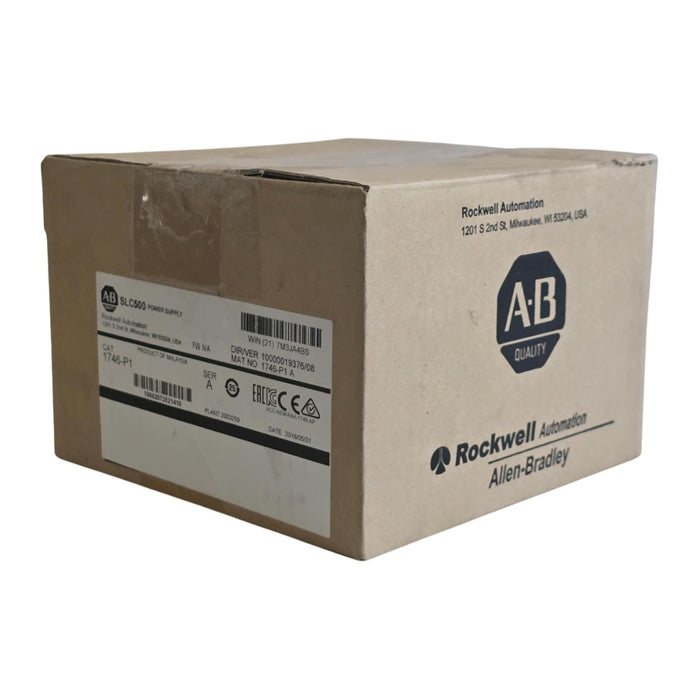 ALLEN BRADLEY 1746-P1 /A SLC500 SLC RACK MOUNT POWER SUPPLY 120/240 VAC, 2A NSMP