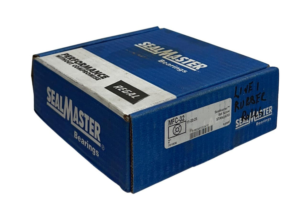 REGAL SEALMASTER MFC-32 / 701806 SET SCREW FLANGE-MOUNT BALL BEARING 2'' NSMP