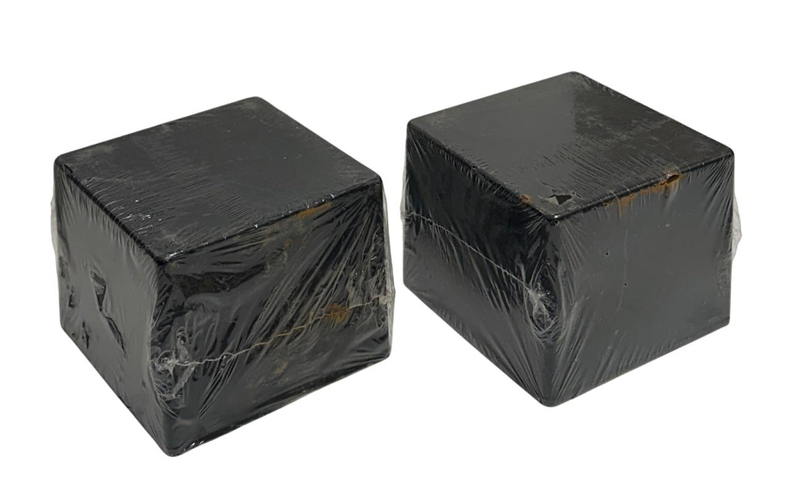 2 HAMMOND MANUFACTURING 1590VBK BLACK ALUMINUM ENCLOSURES DIE CAST NSMP