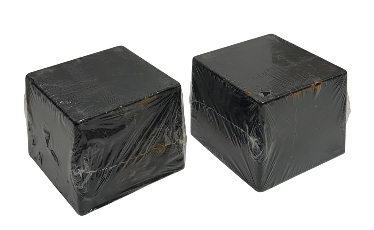 2 HAMMOND MANUFACTURING 1590VBK BLACK ALUMINUM ENCLOSURES DIE CAST NSMP