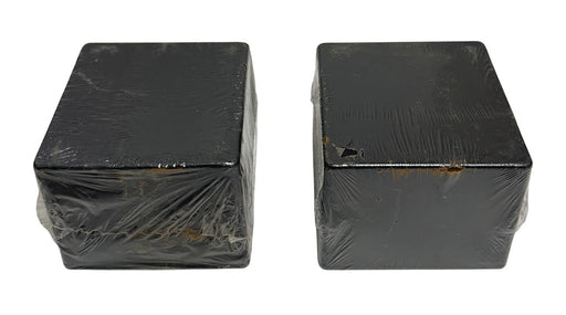 2 HAMMOND MANUFACTURING 1590VBK BLACK ALUMINUM ENCLOSURES DIE CAST NSMP