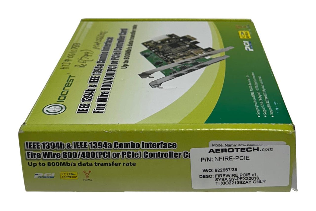 AEROTECH NFIRE-PCIE / NFIREPCIE FIREWIRE PCIE x1 SYBA SY-PEX30016 NDRIVE NSMP