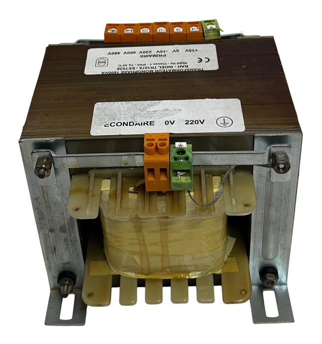 RAH-INDEL TR1078 / EET038 SINGLE-PHASE TRANSFORMER 1600VA 50/60Hz USNP