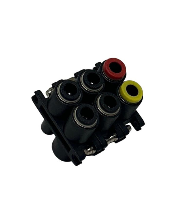 LEGRIS 33000005-L / 33000005L LEFT FITTING 6-PLUG CONNECTOR FLUID MODULAR NSNP