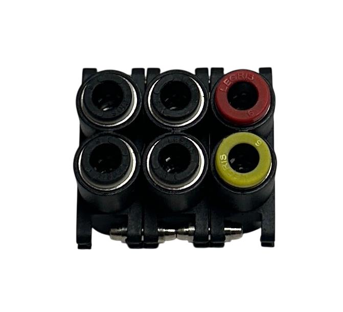 LEGRIS 33000005-L / 33000005L LEFT FITTING 6-PLUG CONNECTOR FLUID MODULAR NSNP