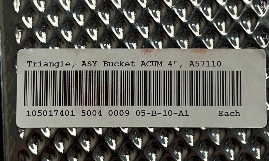 TRIANGLE 05-B-10-A1 / A57110 / 105017401 OEM ASY BUCKET ACUM 4'' PACKAGING NSNP