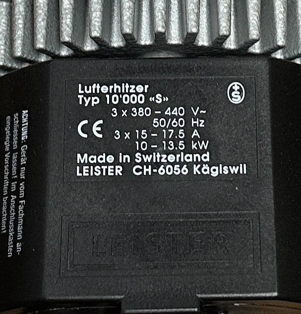 LEISTER TYP LE 10'000 S / 10000S ELECTRIC HOT AIR TOOL 380-440V 10-13.5kW NSMP
