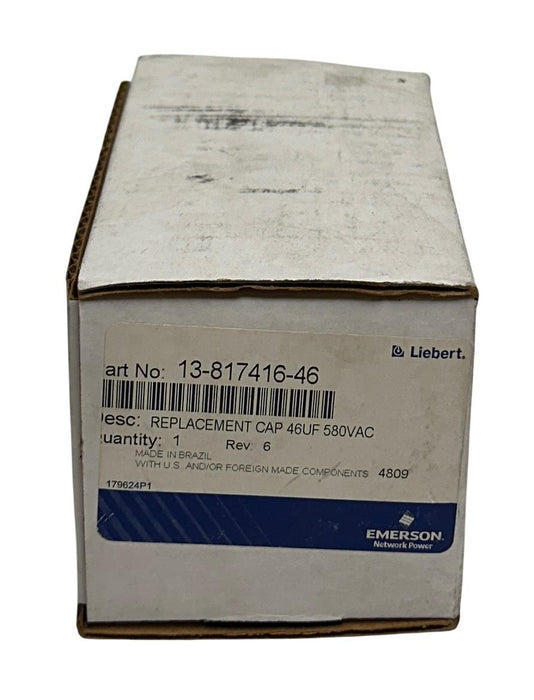 EMERSON LIEBERT EPCOS 13-817416-46 / 12-817446-00 REPLACEMENT CAP 46UF 580V NSMP