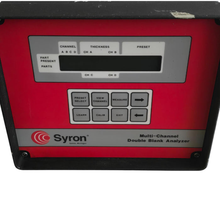 SYRON (IMI NORGREN) DBA200 - DBA MULTI-CHANNEL DOUBLE BLANK ANALYZER 120VAC REP