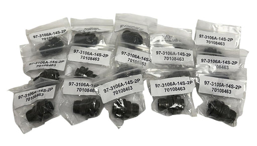 15 AMPHENOL 97-3106A-14S-2P / 70108463 CIRCULAR CONNECTOR PLUGS 4-POS NSMP