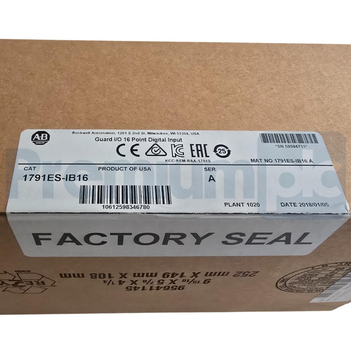 ALLEN BRADLEY 1791ES-IB16 /A Guard I/O EtherNet/IP SAFETY 16-P INPUT MODULE NSFS