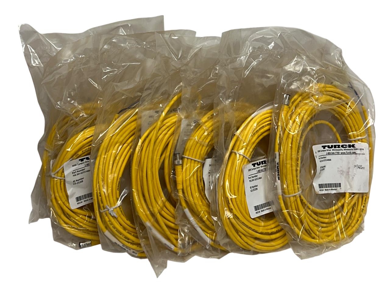 7 TURCK PSG 3M-10/CS14064 / U2-25209 PICOFAST CORDSETS 10M NSFS