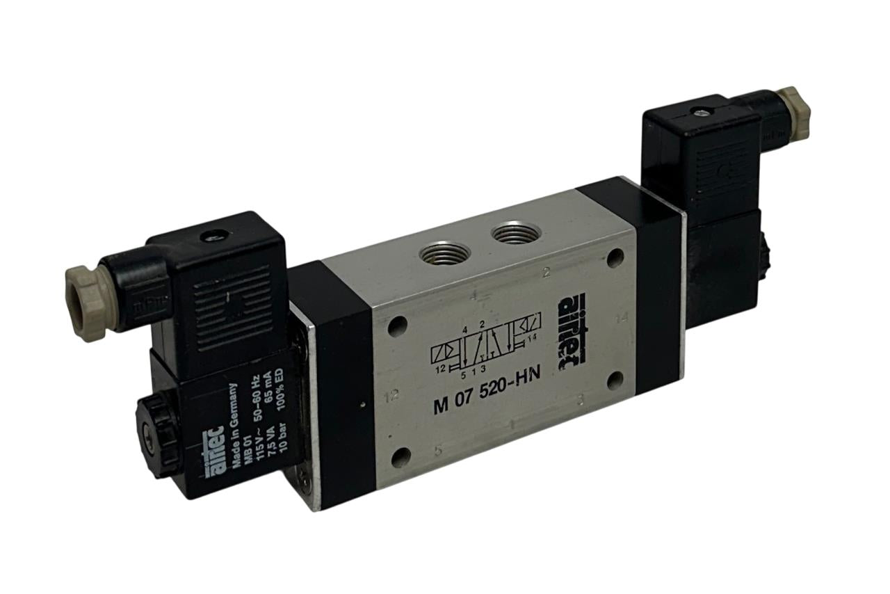 AIRTEC M 07 520-HN / M07520HN SERIES M-07 VALVE 5/2-WAY DOUBLE SOLENOIDS USNP