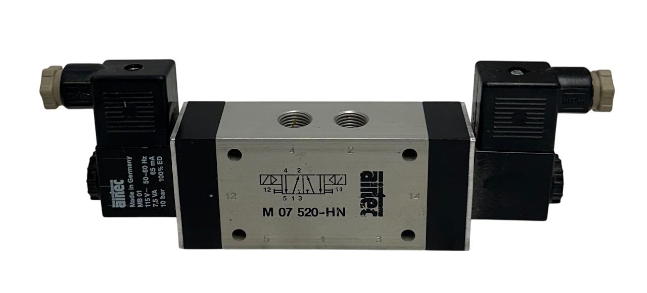 AIRTEC M 07 520-HN / M07520HN SERIES M-07 VALVE 5/2-WAY DOUBLE SOLENOIDS USNP