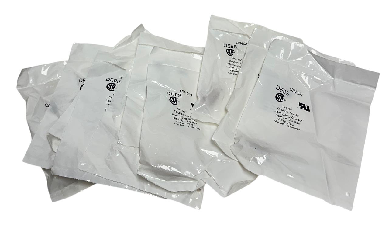 11 CINCH DE9S OEM COMMERCIAL D-SUBMINIATURE CONNECTORS 5A-125V SOCKET NSFS