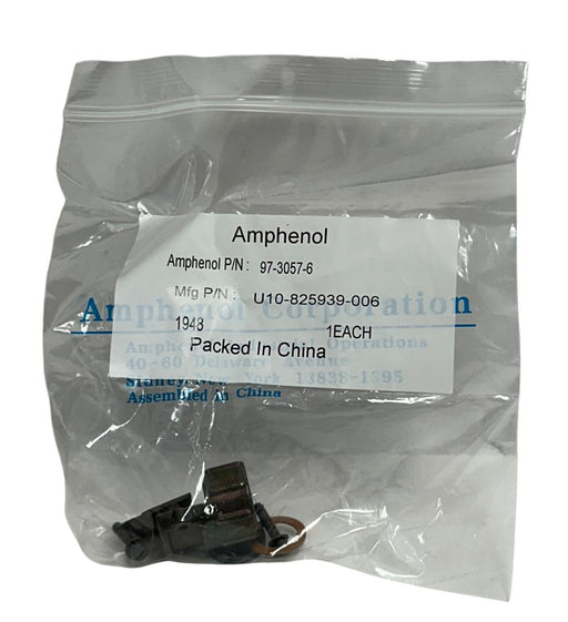 10 AMPHENOL 97-3057-6 / U10-825939-006 OLIVE CONNECTOR CABLE CLAMPS 14/14S NSMP