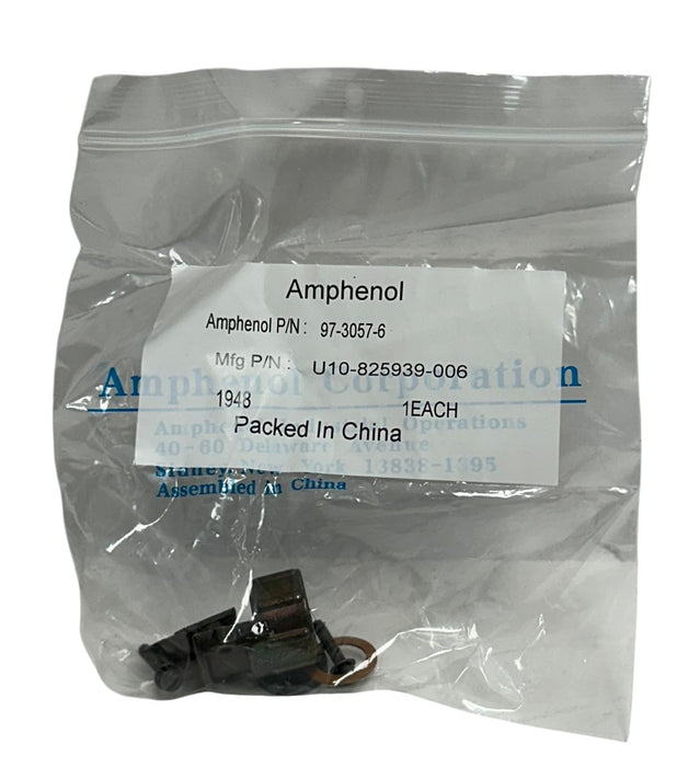10 AMPHENOL 97-3057-6 / U10-825939-006 OLIVE CONNECTOR CABLE CLAMPS 14/14S NSMP