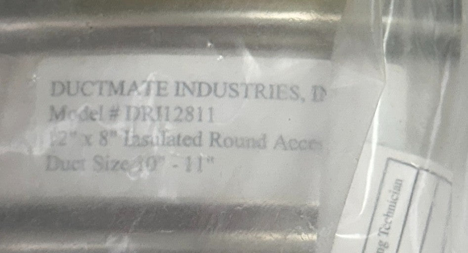 DUCTMATE INDUSTRIES DMI12811 INSULATED ROUND ACCESS DOOR 12''x8'' SANDWICH NSMP