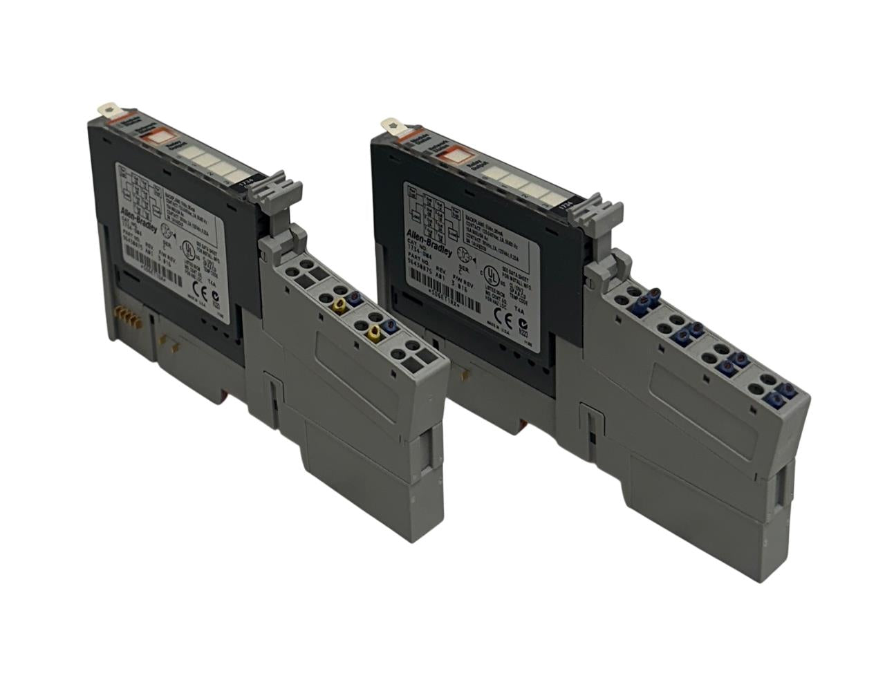 2 ALLEN BRADLEY 1734-OW4 /C POINT I/O DIGITAL OUTPUT MODULES W/ 1734-MB /A USNP