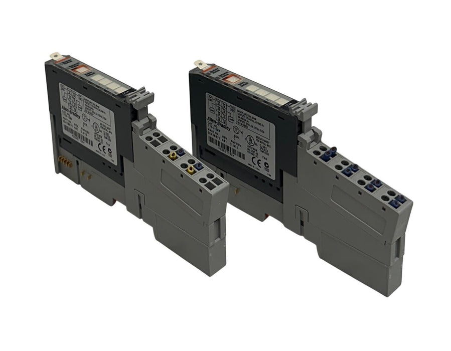 2 ALLEN BRADLEY 1734-OW4 /C POINT I/O DIGITAL OUTPUT MODULES W/ 1734-MB /A USNP