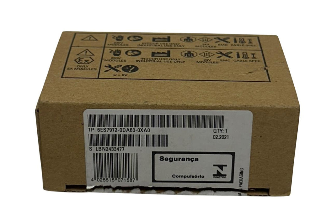 SIEMENS 6ES7972-0DA60-0XA0 / 6ES79720DA600XA0 SIMATIC ET200 BUSCONNECTOR NSMP
