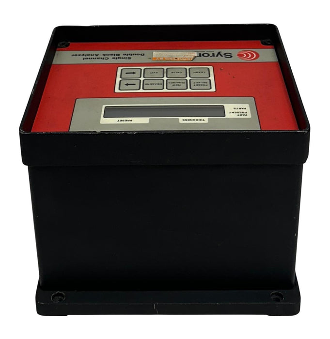 SYRON DBA100 SINGLE CHANNEL DOUBLE BLANK ANALYZER 120VAC 60Hz SENSOR/CONTROL REP