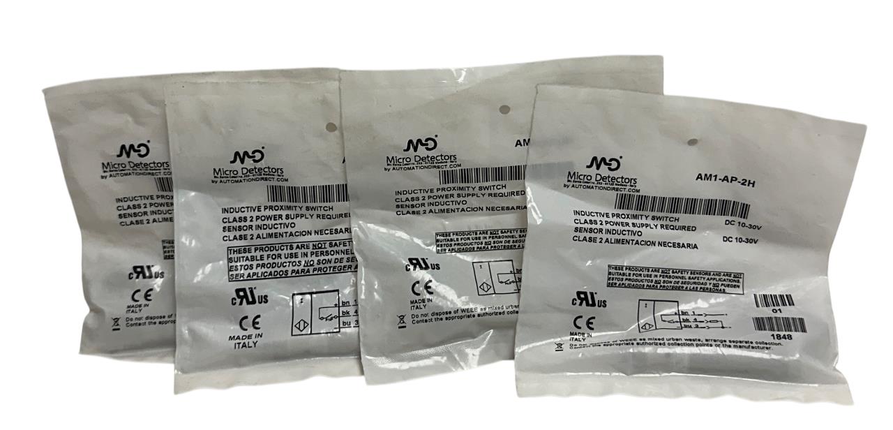 4 AUTOMATIONDIRECT MICRO DETECTORS AM1-AP-2H / AM1AP2H PROXIMITY SWITCHES NSFS