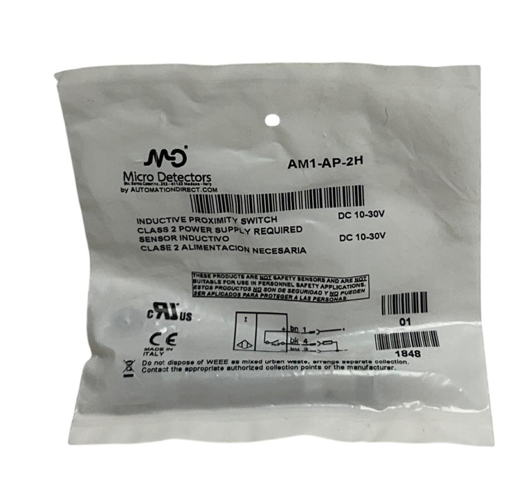 4 AUTOMATIONDIRECT MICRO DETECTORS AM1-AP-2H / AM1AP2H PROXIMITY SWITCHES NSFS