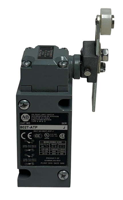 ALLEN BRADLEY 802T-ATP /J BULLETIN 802T OILTIGHT LIMIT SWITCH 40146-747-63 NSNP