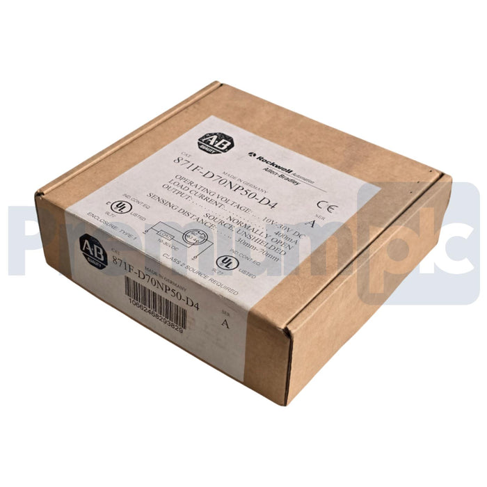 ALLEN BRADLEY 871F-D70NP50-D4 /A FLAT PACK STYLE INDUCTIVE SENSOR 10-30VDC NSMP
