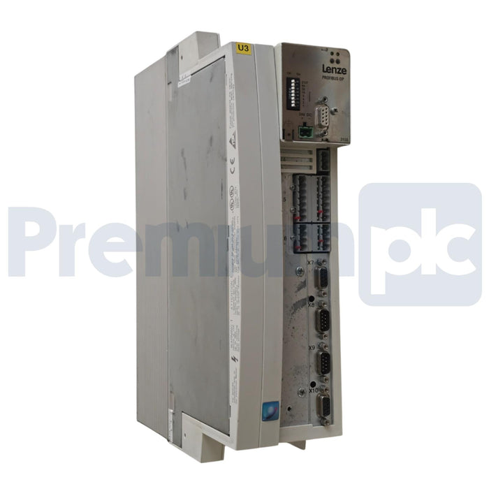 LENZE EVS9324-ES / 33.9324SE.2M.21 SERVO INVERTER 3P/480V 00408453 w/EMF2133IB