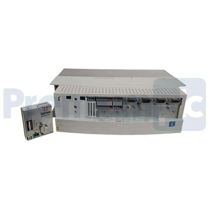 LENZE EVS9324-ES / 33.9324SE.2M.21 SERVO INVERTER 3P/480V 00408453 w/EMF2133IB